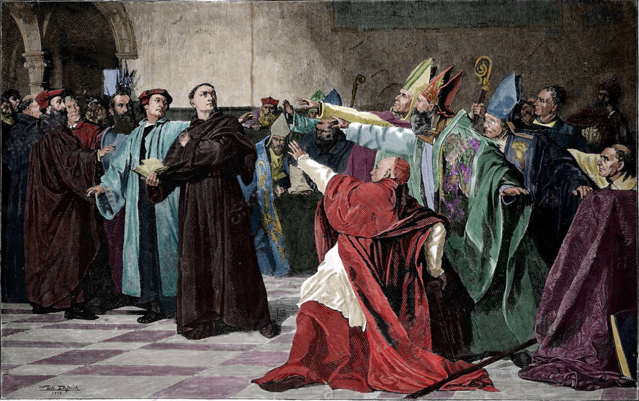 Martin Luther vid stormötet i Worms 1521