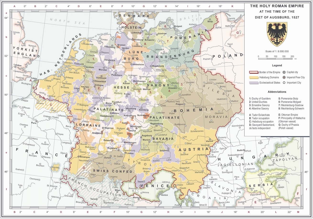 Det Heliga romerska riket av tysk nation vid riksdagen i Augsburg 1527